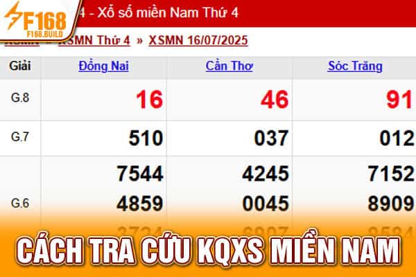 Cách tra cứu KQXS miền Nam