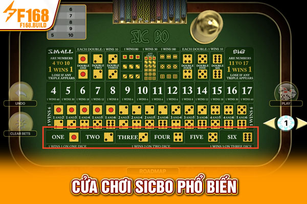 Cửa chơi sicbo phổ biến